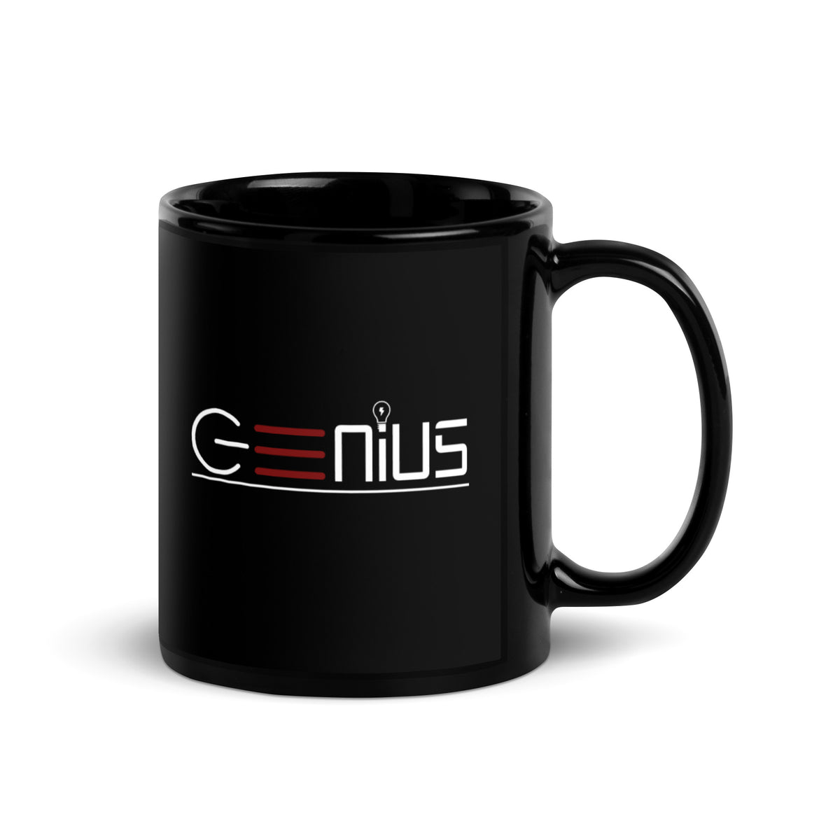 Genius Jr. Black Glossy Mug